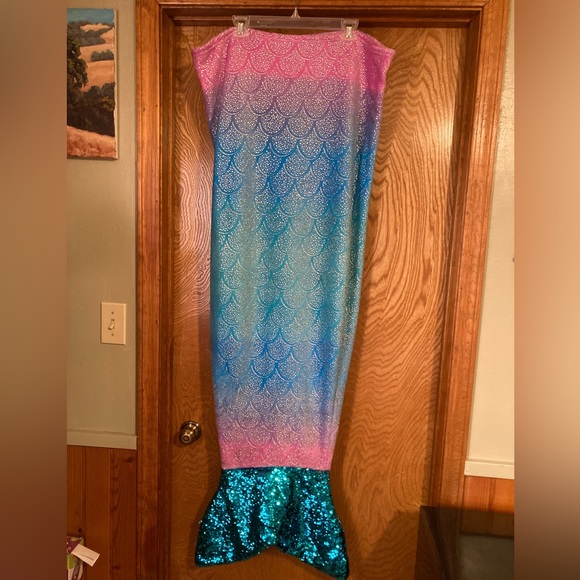Soft fleece mermaid sequin, tail blanket - Picture 1 of 10